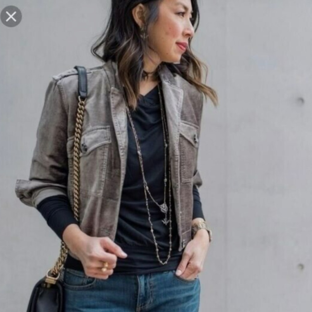 Cabi Sunday Topper Velvet Jacket Style #3377 Women’s Size XL